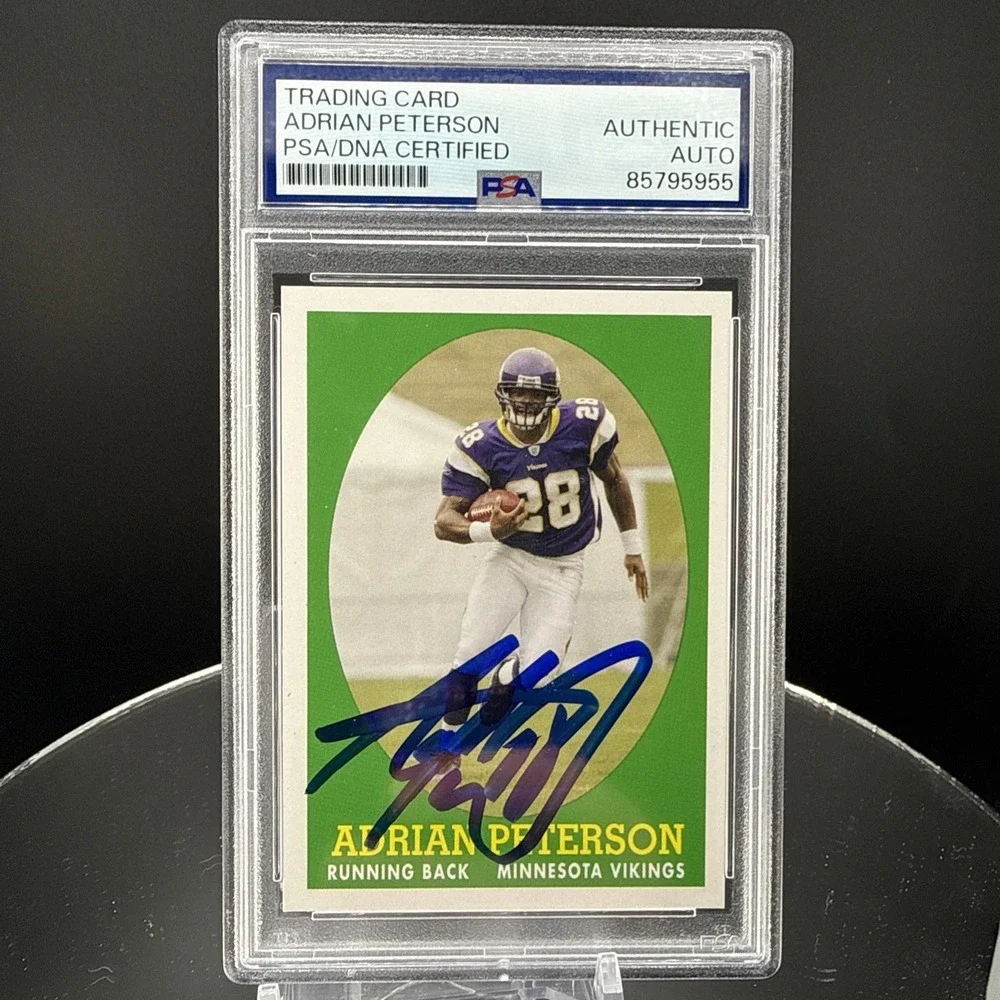 2007 Topps Adrian Peterson #9 RC Turn Back The Clock Auto Autograph PSA DNA